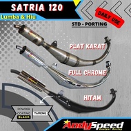 Knalpot Satria 2Tak Lumba Hiu Standar Racing Merk Andy Speed (',')