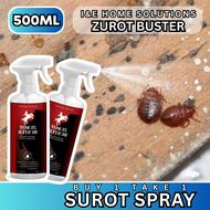 BUY 1 TAKE 1 Zurot Buster Goodbye Bedbug Surot Killer Spray Pamatay surot 500ml Eco Friendly