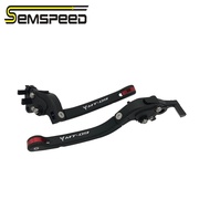 SEMSPEED CNCรถจักรยานยนต์พับคลัตช์เบรกจับคันโยกยามาฮ่าMT09 FJ-09 MT-09 Tracer XSR900 2014 2015 2016 