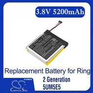Cameron Sino Replacement Battery for Ring  2 Generation, 5UM5E5, Video Doorbell 2nd, Fits P/N S2