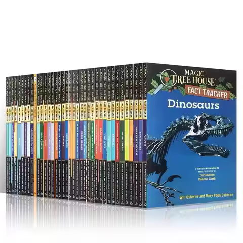 44 Books/Set Magic Tree House Fact Tracker Original English Reading Children's Books livros de inglê