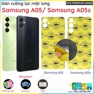 Samsung A05 / Samsung A05s nano transparent tempered back cover, anti-shatter back glass, matte and 