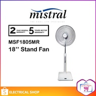 Mistral Stand Fan Remote Control White Color (18") MSF1805MR