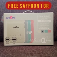Preloved full set lengkap pompa asi spectra Q+ dual pump garansi