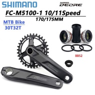 SHIMANO Deore M5100 Crankset For MTB Bike Fc-M5100-1 170Mm 175Mm 30T 32T Chainring Bb52 Bottom 1