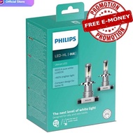 PUTIH Philips Ultinon Led 6.000K H4 Car Light Bulb White