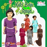 baju raya budak perempuan 2024 merah bata baby girl brick red baju raya baby perempuan orange kanak kanak perempuan