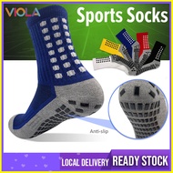 Anti slip sock Grip Stokin bola futsal anti slip football soccer sock / sock football