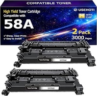 58A Toner Cartridge 2 Pack, Black Compatible with HP 58A CF258A and 58X CF258X for LaserJet Pro M404