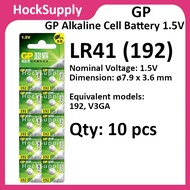 [10pcs] GP LR41 192 AG3 LR736 392 Alkaline Battery 1.5V Button [FAST SHIP OUT]
