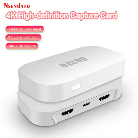 Ezcap374 GameLink Neo 4k 30fps HDMI USB3.2 USB C Video Audio Game Capture Grabber Card Support Pass-