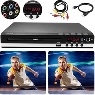 DVD Player for TV with HDMI-compatible AV-output, Home SVCD Player All Region Free CD-RW Player for Home Stereo System