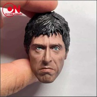 Head Scarred 1/6 Pacino Al Sculpt PVC Male Head Carving Model Fit 12'' Action Figure Body 1