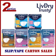 [LOWEST PRICE GUARENTEED] LIVDRY TRUSTY SLIP EXTRA / PLUS / ULTRA / TENA SLIP ADULT DIAPERS