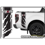 TOYOTA HILUX 4X4 4x4 truck side bed STICKER