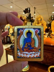 阿弥陀佛 金唐卡 手绘唐卡 药师佛