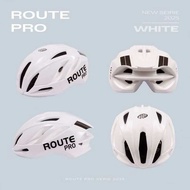 New!! Route Pro 2025 หมวกมาตรฐานความปลอดภัยยุโรป สวมใส่สบาย ระบบล็อคแม่เหล็ก FidLock ฟองน้ำ Ionic+ ป