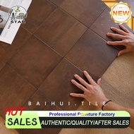 25PCS /㎡ Vintage Tiles With Ancient Style Tea Drinking Club Restaurant Ceramic Tiles Balcony Courtya