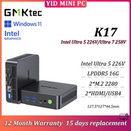 GMKtec K17 MINI PC Intel Ultra 5 226V/Ultra 7 258V LPDDR5 16G/32G 2*M.2 NVME USB4 2*HDMI Gaming PC 1