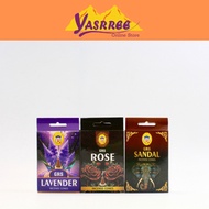 GRS Incense Cones -Sandal, Rose & Lavender – 15 Fragrant Dhoop Cones | Prayers & Rituals