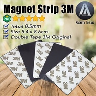 QUALITY Magnet Strip Lembaran Sheet ID Card Lem Doubletape 3M Size