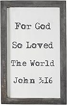 VHC Brands John 3:16 Wooden Shadow Box Frame 14x9x1