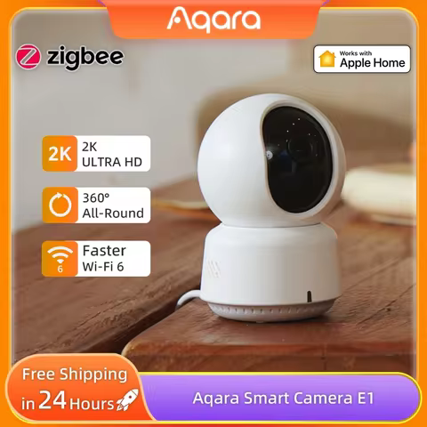 Aqara Smart Camera E1 360° Home Security 2K Webcam 1296P 3 Megapixel AI Human Detection Night Vision