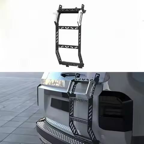 KQX Tailgate Ladder For Toyota Prado LC250, Exterior Rear Door Step Ladder Fit For Toyota Land Cruis