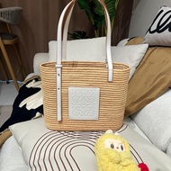Loewe Raffia Squate Tote Bag