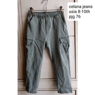 celana cargo anak laki laki 8-10 tahun / preloved celana jeans joger