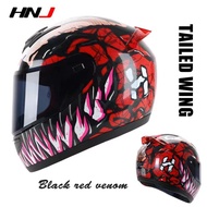 HNJ Motorcycle Full Face Helmet Scooter Helmet Riding ABS Material Motorbike Safety Riding Lightweig