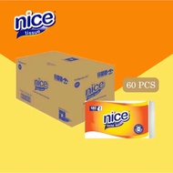 (1 BOX - 60 PACKS) Nice Facial Tissue 180 Sheets - 1 Box [60 Packs] Tissue/ NICE 360 SHEETS