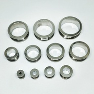 Piercing Telinga Pria Warna Silver / Anting Plug Piercing Bahan Titanium / Piercing Tindik Pria