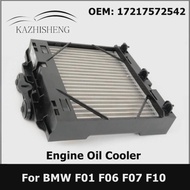 17217572542 Engine Oil Cooler with Bracket for BMW 5 6 7 Series F01 F06 F07 F10 535I 550I 640I 650I 