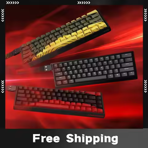 Madlions MAD68He MAD60He Magnetic Switch Mechanical Keyboard Mad60He Custom MAD68 Wired Keyboard Esp