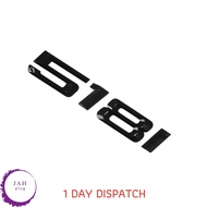 518i GLOSS BLACK REAR BOOT LID TRUNK BADGE EMBLEM LETTERING FOR BMW 5 SERIES