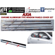 AXIA sporty chrome aluminium window trims cover set (4pcs)