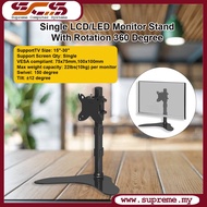 Single LCD/LED 15"-30 Inch Monitor Stand With Rotation 360 Degree