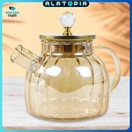 One Two Cups Teapot Pitcher Teapot Heat Resistant Borosilicate Fire 1L - BR-383