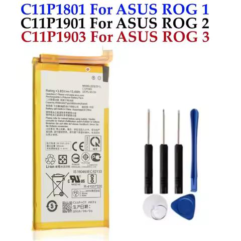 Original Replacement Battery For ASUS ROG 3 2 1 ZS661KL ZS660KL ZS600KL ROG3 C11P1903 C11P1801 C11P1