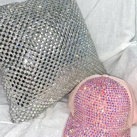 40x40cm Pillow cover Luxury Glitter Bling Throw Diamond Pillow Case Rhinestone Pillowcase Throw Pill