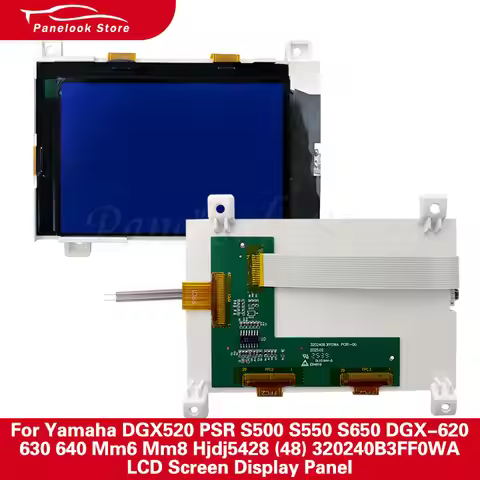 For Yamaha DGX520 PSR S500 S550 S650 DGX-620 630 640 Mm6 Mm8 Hjdj5428 (48) 320240B3FF0WA LCD Screen 
