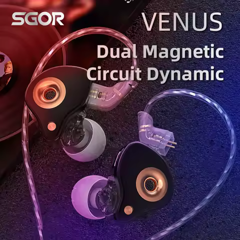 SGOR VENUS Hi-Fi In-Ear Monitor (IEM) – Dynamic Driver Earphones with Deep Bass and Noise Isolation 