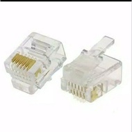 RJ11 RJ 11 PIN TELEPHONE JACK CONNECTOR 100pc