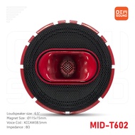 MiD-T602 ลำโพงฟูลเรนจ์6นิ้ว แม่เหล็ก115x15มม วอยซ์KCCAW38.5มม 8โอห์ม ลำโพงฟูลเรนจ์ ลำโพงบลูทูธ เครื่