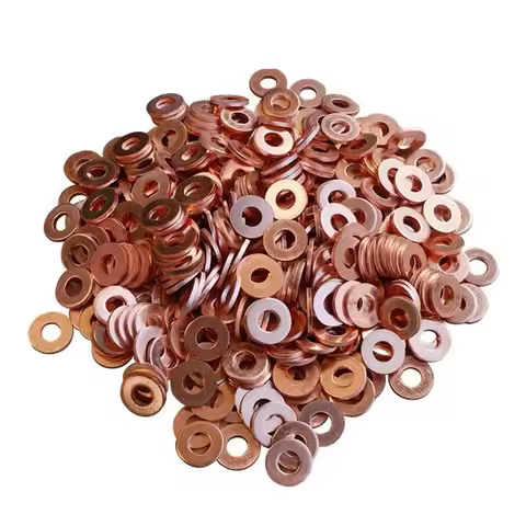 100PCS 7×15mm 7×13mm 9×18mm Diesel Common Rail Injector Nozzle Copper Seal Washer Fuel Pump Gasket P