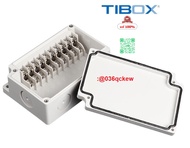 TJ-10P TIBOX กล่องพลาสติก พร้อมเทอร์มินอลบล็อก (ABS Terminal Block Box IP66)