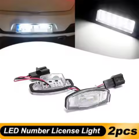 LED License Number Plate Light White for Acura Honda Accord Sedan 4-Door Odyssey Pilot Civic Sedan A