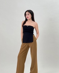 DEMI TOP 🩰 เกาะอกผ้าร่องยืด unigam