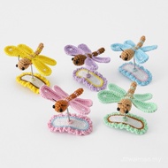 Anyaman Kasih Cici - Produk Siap Gadis Kecil Macaron Warna Benang Dragonfly Shaker Klip Rambut Tanga